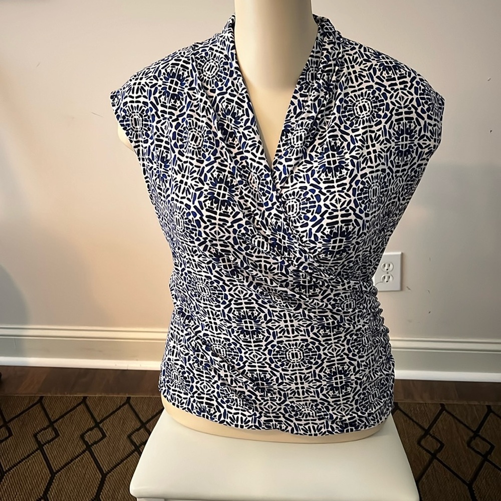 Sleeveless Wrap Blouse
